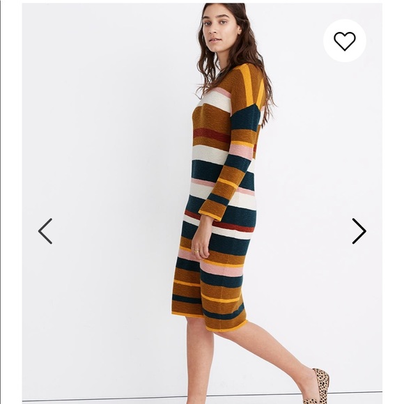 NEW • Madewell • Drop Shoulder Sweater Dress Lg - Picture 2 of 6